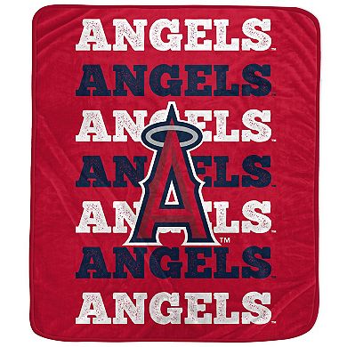 Pegasus Los Angeles Angels 60'' x 70'' Logo Wordmark Plush Blanket