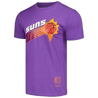 Unisex Mitchell & Ness  Purple Phoenix Suns Hardwood Classics MVP Throwback Logo T-Shirt