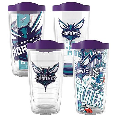 Tervis Charlotte Hornets Four-Pack 16oz. Classic Tumbler Set