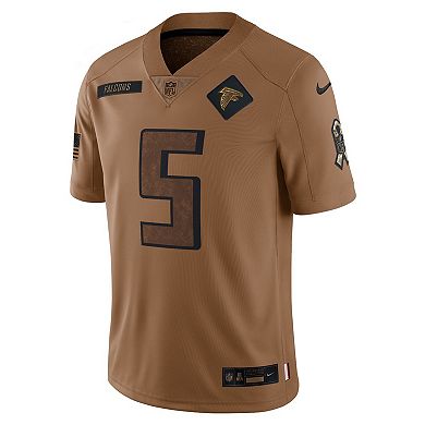 Men's Nike Drake London Brown Atlanta Falcons 2023 Salute To Service Limited Jersey