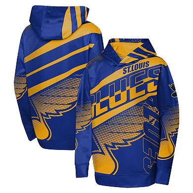 Youth Blue St. Louis Blues Home Ice Advantage Pullover Hoodie