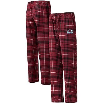 Men's Concepts Sport Burgundy/Black Colorado Avalanche Concord Flannel Sleep Pants
