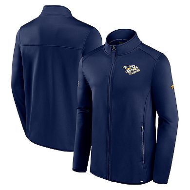 Men's Fanatics Branded  Navy Nashville Predators Authentic Pro Full-Zip Jacket