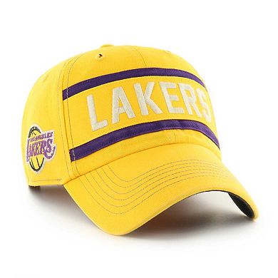 Men's '47 Gold Los Angeles Lakers Quick Snap Clean Up Adjustable Hat