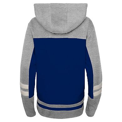 Youth Blue Tampa Bay Lightning Ageless Revisited Lace-Up V-Neck Pullover Hoodie