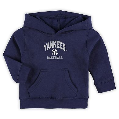 Infant Navy/Heather Gray New York Yankees Play by Play Pullover Hoodie & Pants Set
