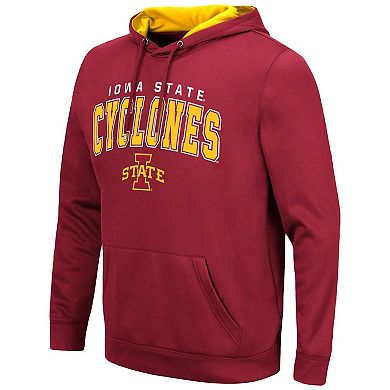 Men's Colosseum Cardinal Iowa State Cyclones Resistance Pullover Hoodie