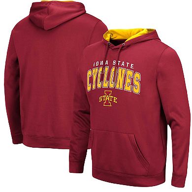 Men's Colosseum Cardinal Iowa State Cyclones Resistance Pullover Hoodie