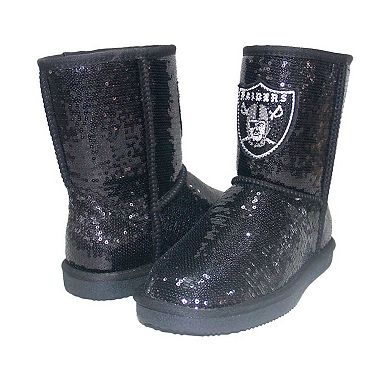 Women's Cuce Las Vegas Raiders Sequin Boots