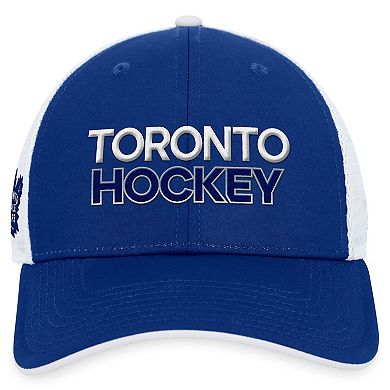 Men's Fanatics Branded  Blue Toronto Maple Leafs Authentic Pro Rink Trucker Adjustable Hat