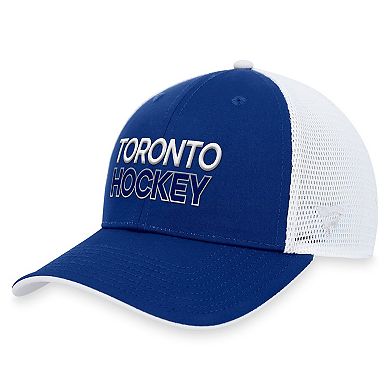 Men's Fanatics Branded  Blue Toronto Maple Leafs Authentic Pro Rink Trucker Adjustable Hat