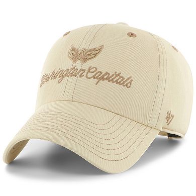 Women's '47 Cream Washington Capitals Haze Clean Up Adjustable Hat