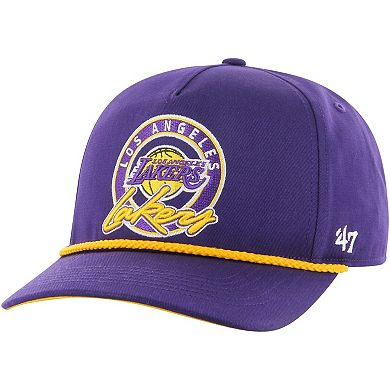 Men's '47 Purple Los Angeles Lakers Ring Tone Hitch Snapback