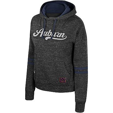 Women's Colosseum  Charcoal Auburn Tigers Catherine Speckle Pullover Hoodie