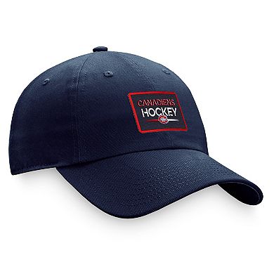 Women's Fanatics Branded  Navy Montreal Canadiens Authentic Pro Rink Adjustable Hat