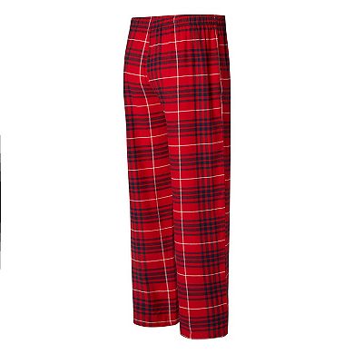 Men's Concepts Sport Red/Navy Washington Capitals Concord Flannel Sleep Pants