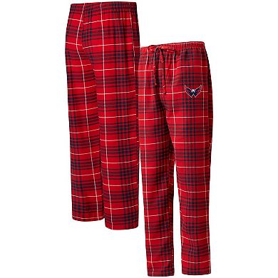 Men's Concepts Sport Red/Navy Washington Capitals Concord Flannel Sleep Pants