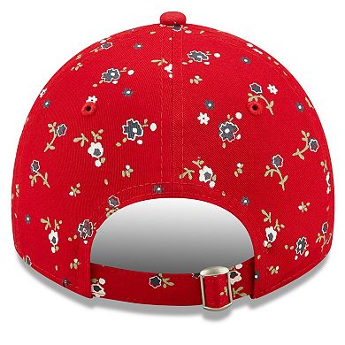 Women's New Era Red Atlanta Falcons  Floral 9TWENTY Adjustable Hat