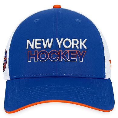 Men's Fanatics Branded  Royal New York Islanders Authentic Pro Rink Trucker Adjustable Hat