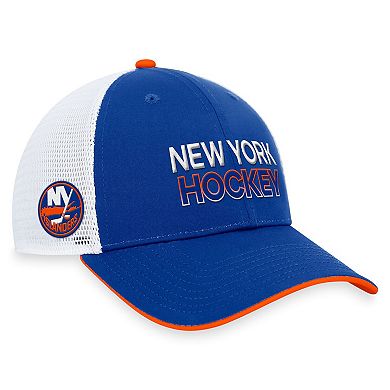 Men's Fanatics Branded  Royal New York Islanders Authentic Pro Rink Trucker Adjustable Hat