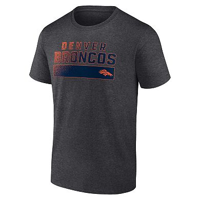 Men's Fanatics Branded  Charcoal Denver Broncos T-Shirt