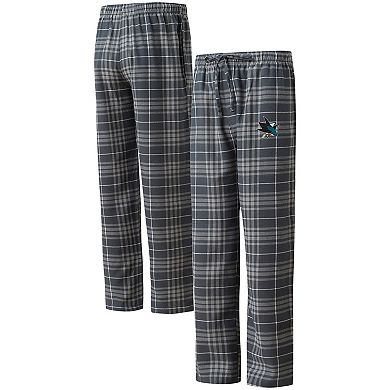 Men's Concepts Sport Charcoal/Gray San Jose Sharks Concord Flannel Sleep Pants