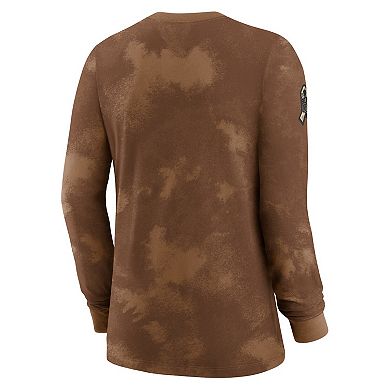 Women's Nike  Brown New Orleans Saints 2023 Salute to Service Long Sleeve T-Shirt