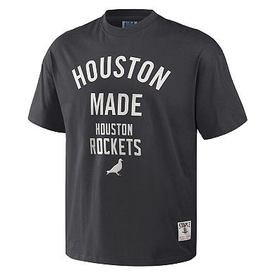 Men's NBA x Staple Anthracite Houston Rockets Heavyweight Oversized T-Shirt