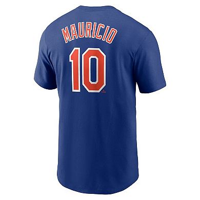 Men's Nike Ronny Mauricio Royal New York Mets  Name & Number T-Shirt