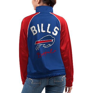 Women's G-III 4Her by Carl Banks Royal Buffalo Bills Showup Fashion Dolman Full-Zip Track Jacket