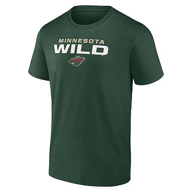 Men's Fanatics Branded Green Minnesota Wild Barnburner T-Shirt