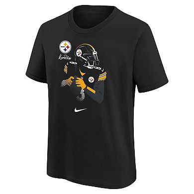 Youth Nike Kenny Pickett Black Pittsburgh Steelers Local Player Name & Number T-Shirt