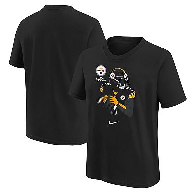 Youth Nike Kenny Pickett Black Pittsburgh Steelers Local Player Name & Number T-Shirt