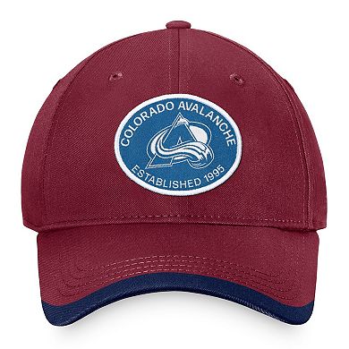 Men's Fanatics Branded Burgundy Colorado Avalanche Fundamental Adjustable Hat
