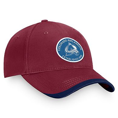 Men's Fanatics Branded Burgundy Colorado Avalanche Fundamental Adjustable Hat