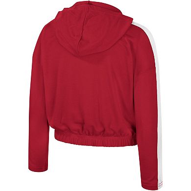 Girls Youth Colosseum Crimson Alabama Crimson Tide Illumination Long Sleeve Hoodie T-Shirt