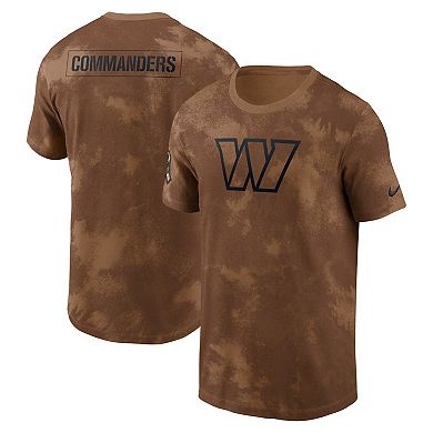 Men's Nike  Brown Washington Commanders 2023 Salute To Service Sideline T-Shirt