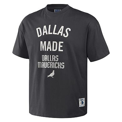 Men's NBA x Staple Anthracite Dallas Mavericks Heavyweight Oversized T-Shirt