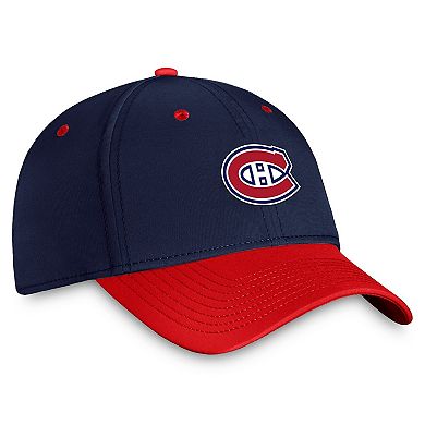 Men's Fanatics Branded  Navy/Red Montreal Canadiens Authentic Pro Rink Two-Tone Flex Hat