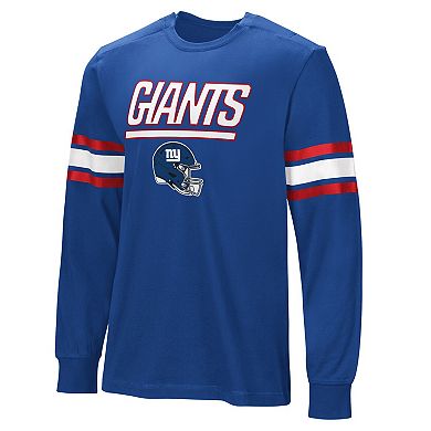 Men's  Royal New York Giants Hands Off Long Sleeve Adaptive T-Shirt
