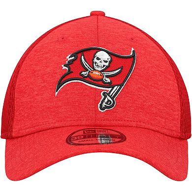 Men's New Era Red Tampa Bay Buccaneers Stripe 39THIRTY Flex Hat