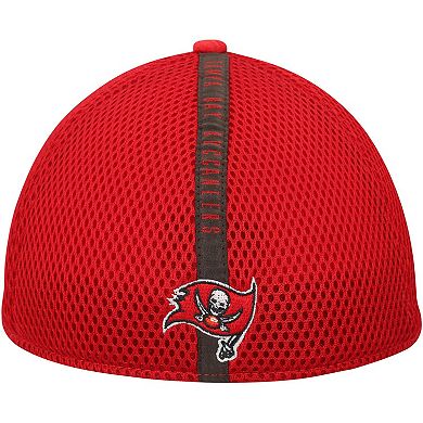Men's New Era Red Tampa Bay Buccaneers Stripe 39THIRTY Flex Hat
