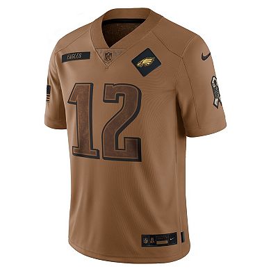 Men's Nike Randall Cunningham Brown Philadelphia Eagles 2023 Salute To Service Retired Player Limited Jersey