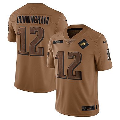 Men's Nike Randall Cunningham Brown Philadelphia Eagles 2023 Salute To Service Retired Player Limited Jersey