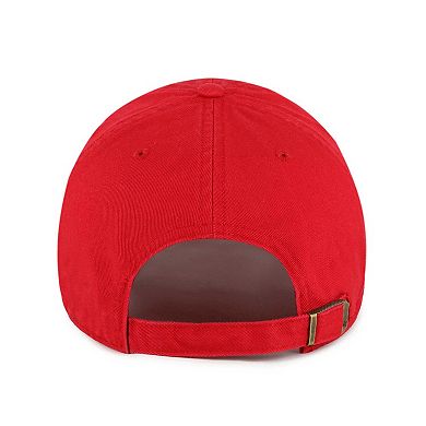 Women's '47  Red Portland Trail Blazers Confetti Undervisor Clean Up Adjustable Hat