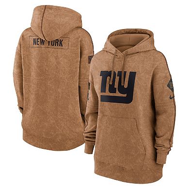 Women's Nike  Brown New York Giants 2023 Salute to Service Pullover Hoodie