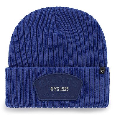 Men's '47  Royal New York Giants Ridgeway Cuffed Knit Hat