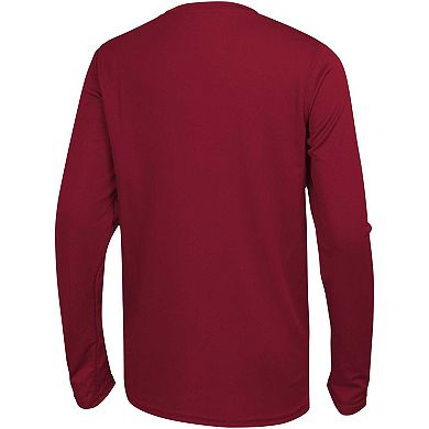 Men's Red Tampa Bay Buccaneers Side Drill Long Sleeve T-Shirt
