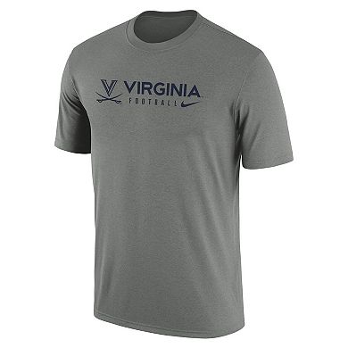 Men's Nike Heather Gray Virginia Cavaliers Team Legend Performance T-Shirt