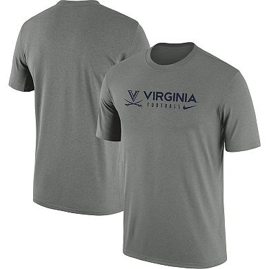 Men's Nike Heather Gray Virginia Cavaliers Team Legend Performance T-Shirt